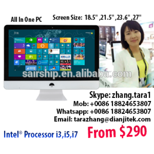 18 -27 inch all in one pc all in oen barebone pc SKD all in one pc without memory /HDD /SSD /processor